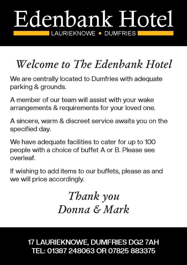 Edenbank Hotel Dumfries Exteriér fotografie